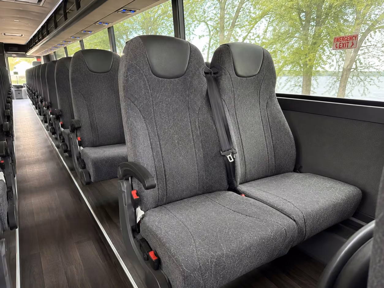 metairie charter bus interior